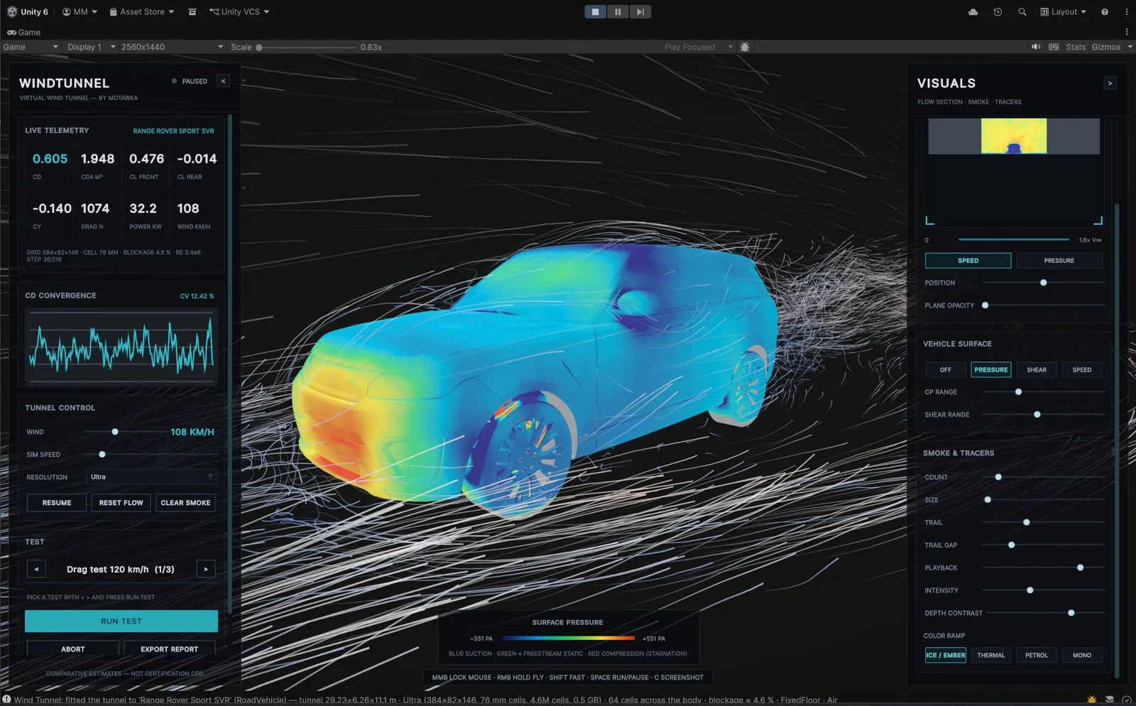 Wind Tunnel Simulation screenshot 2